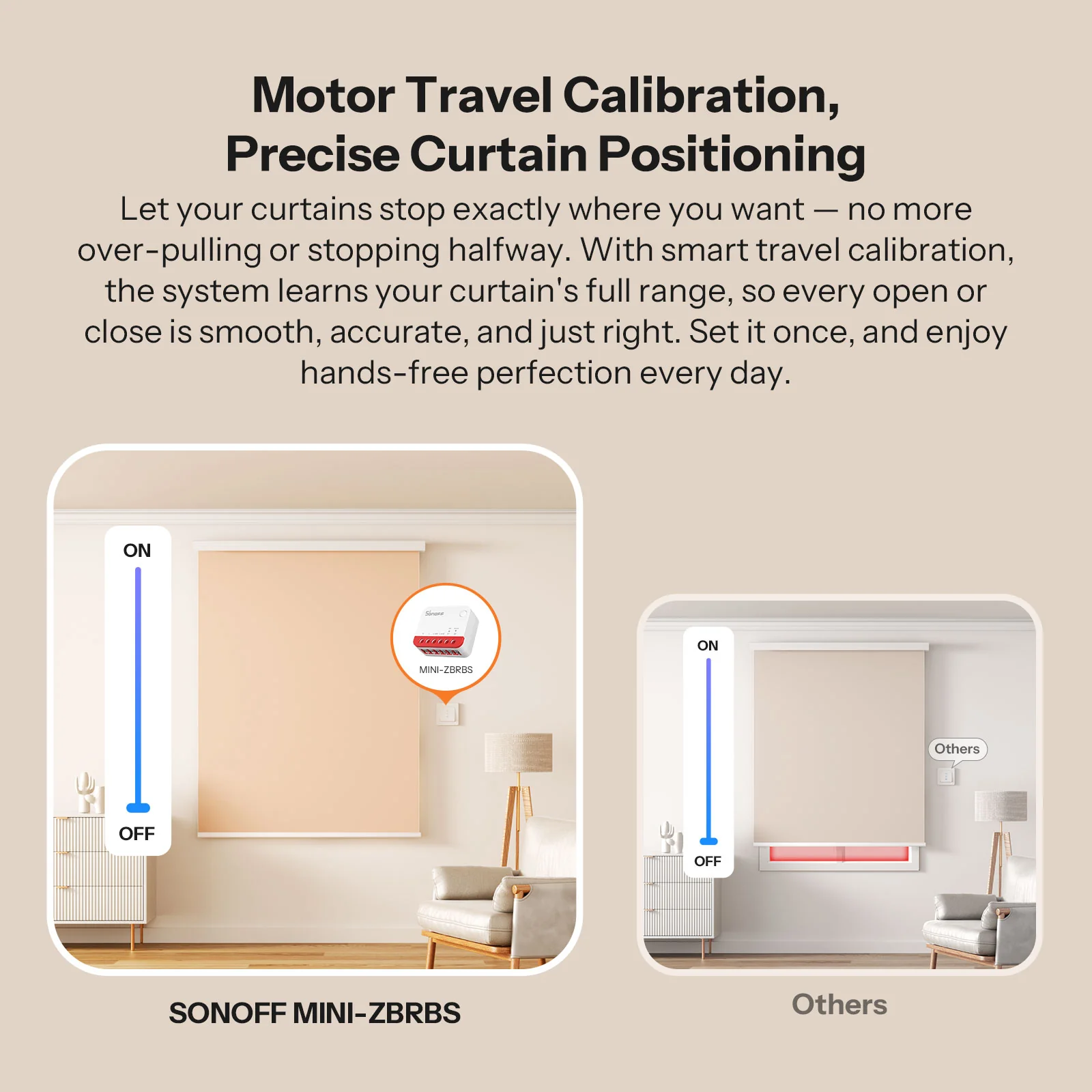 SONOFF Zigbee Smart Roller Shutter Switch | MINI-ZBRBS 5 SONOFF Zigbee Smart Roller Shutter Switch | MINI-ZBRBS