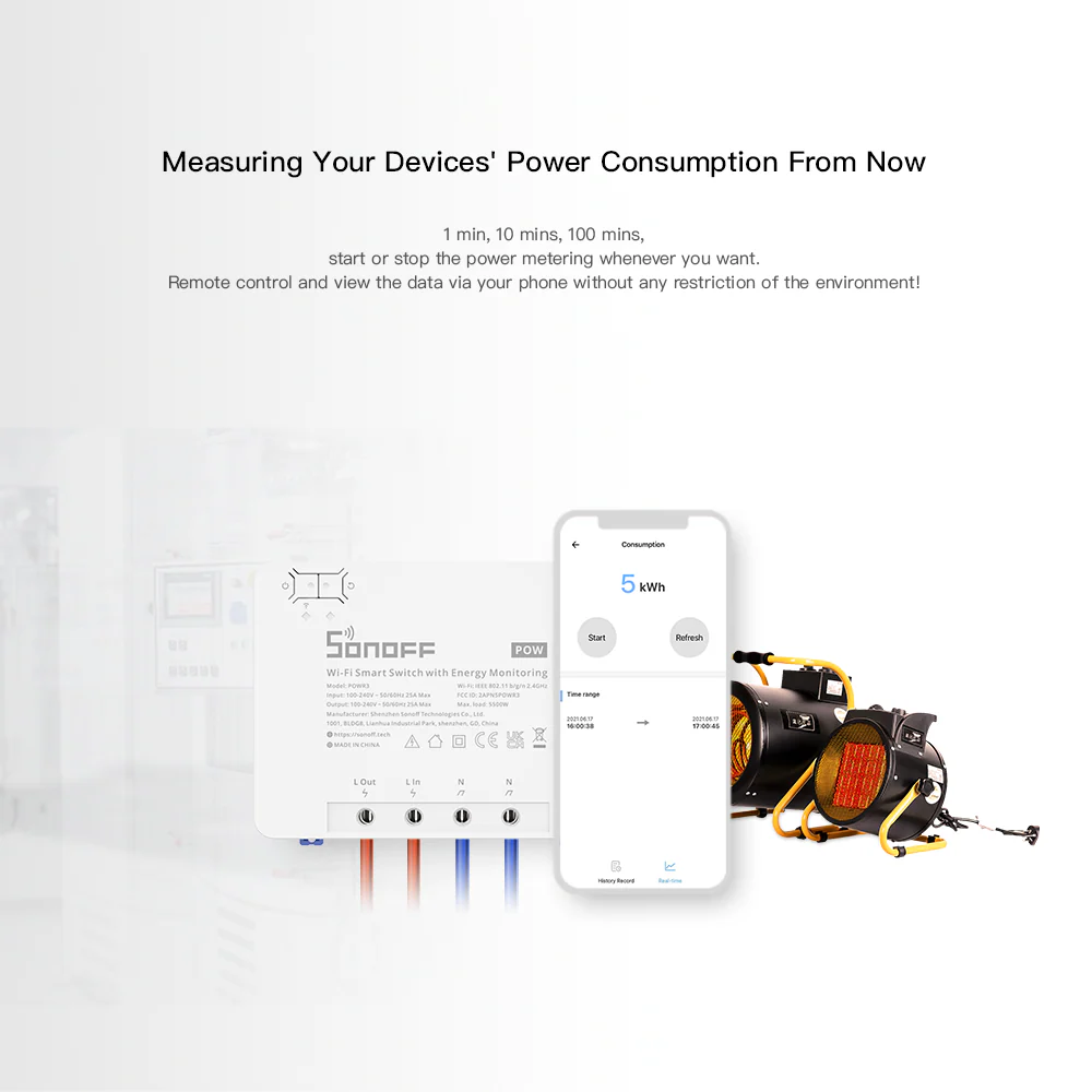 SONOFF POWR3 High Power Smart Switch 3 SONOFF POWR3 High Power Smart Switch