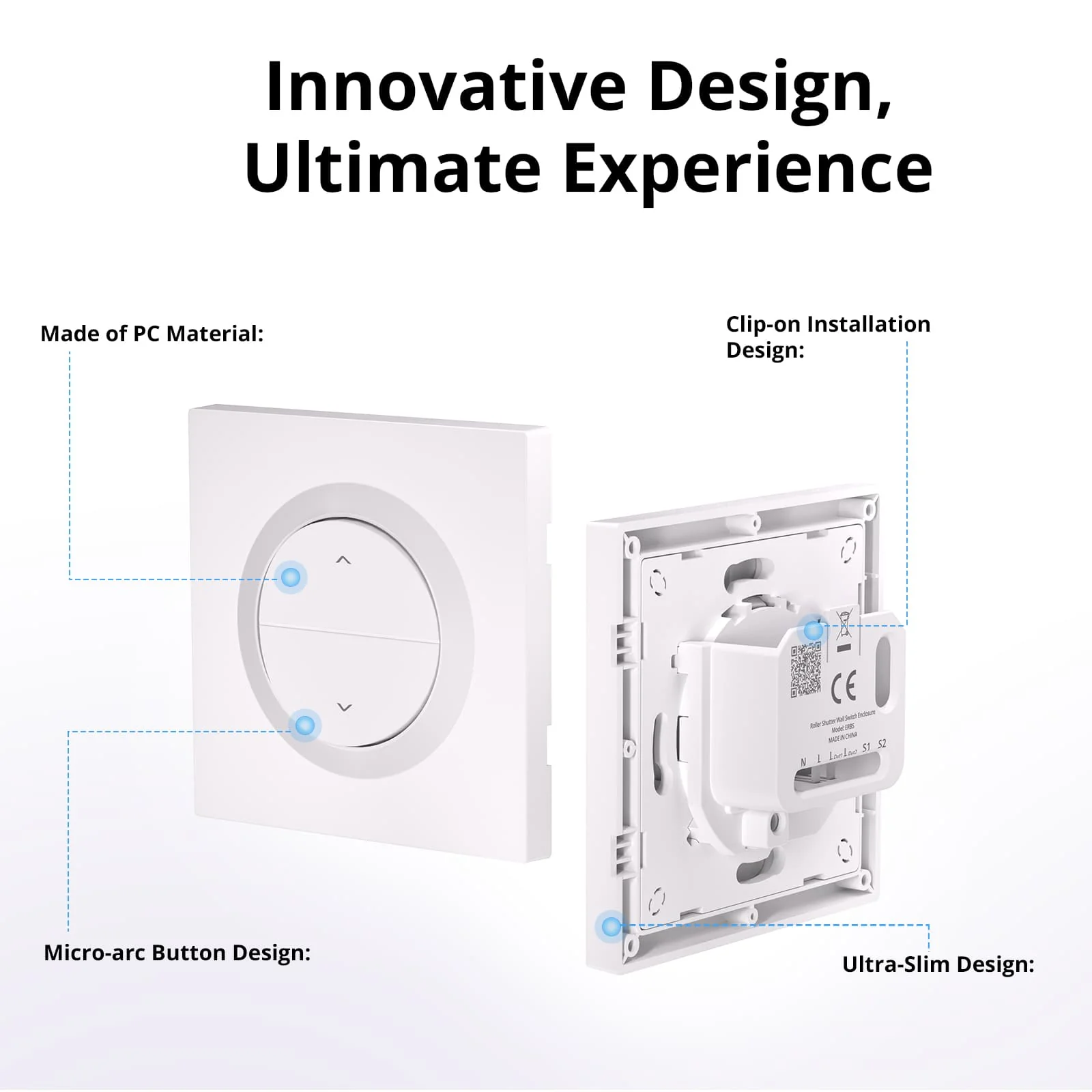 SONOFF Fusion Series Roller Shutter Wall Switch Enclosure | ERBS