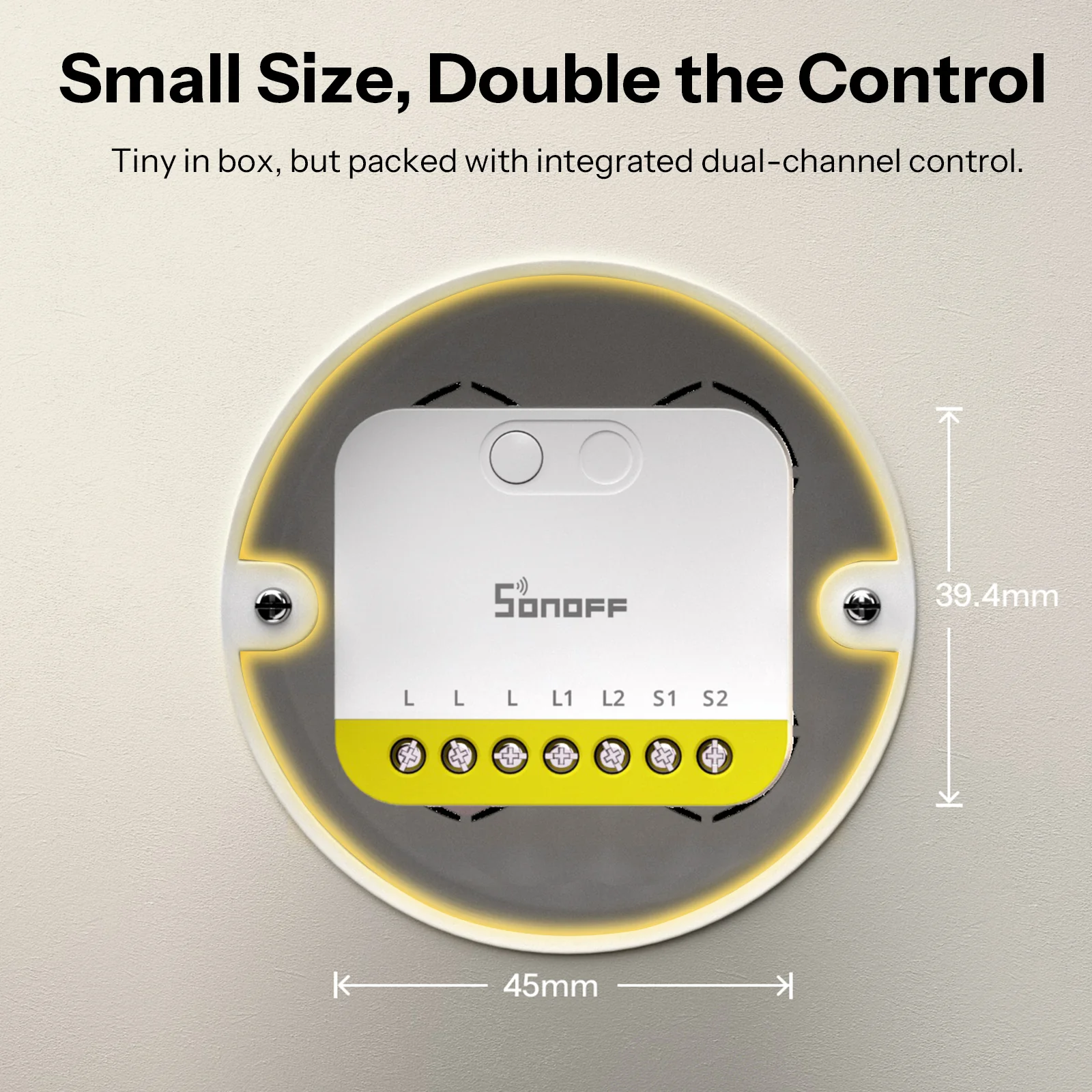 SONOFF MINI DUO-L 2-Gang Zigbee Smart Switch | MINI-ZB2GS-L 3 SONOFF MINI DUO-L 2-Gang Zigbee Smart Switch | MINI-ZB2GS-L