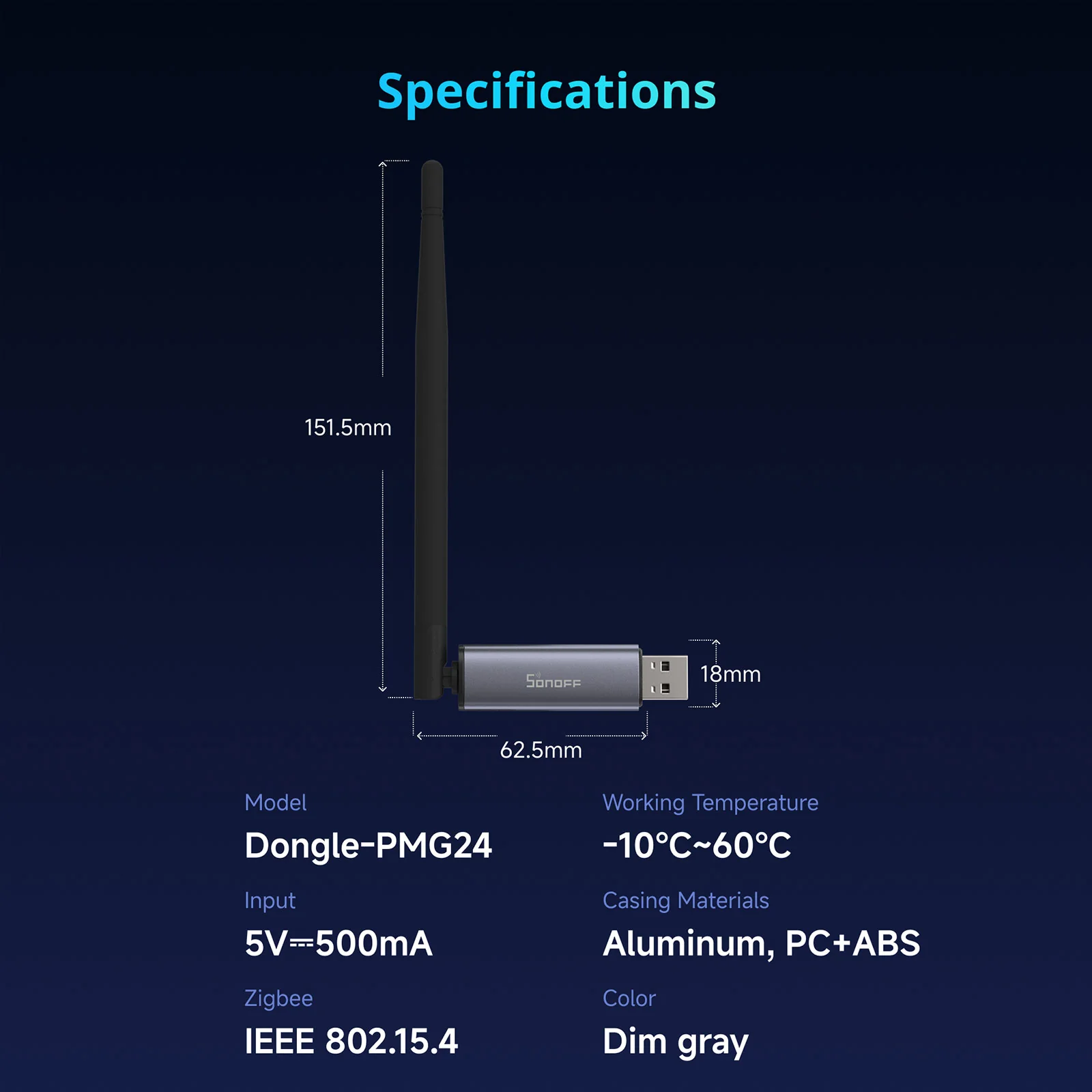 SONOFF Zigbee/Thread USB Dongle | Dongle Plus MG24 4 SONOFF Zigbee/Thread USB Dongle | Dongle Plus MG24