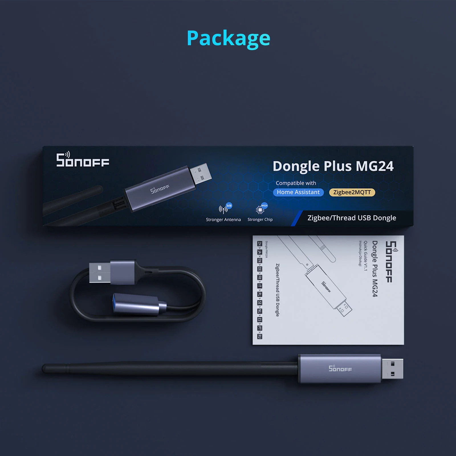 SONOFF Zigbee/Thread USB Dongle | Dongle Plus MG24 8 SONOFF Zigbee/Thread USB Dongle | Dongle Plus MG24