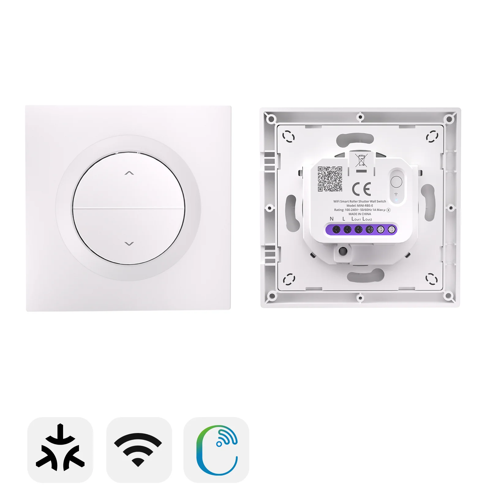 SONOFF Fusion Series Orb-RBS Matter Over WiFi Smart Roller Shutter Wall Switch | MINI-RBS-E