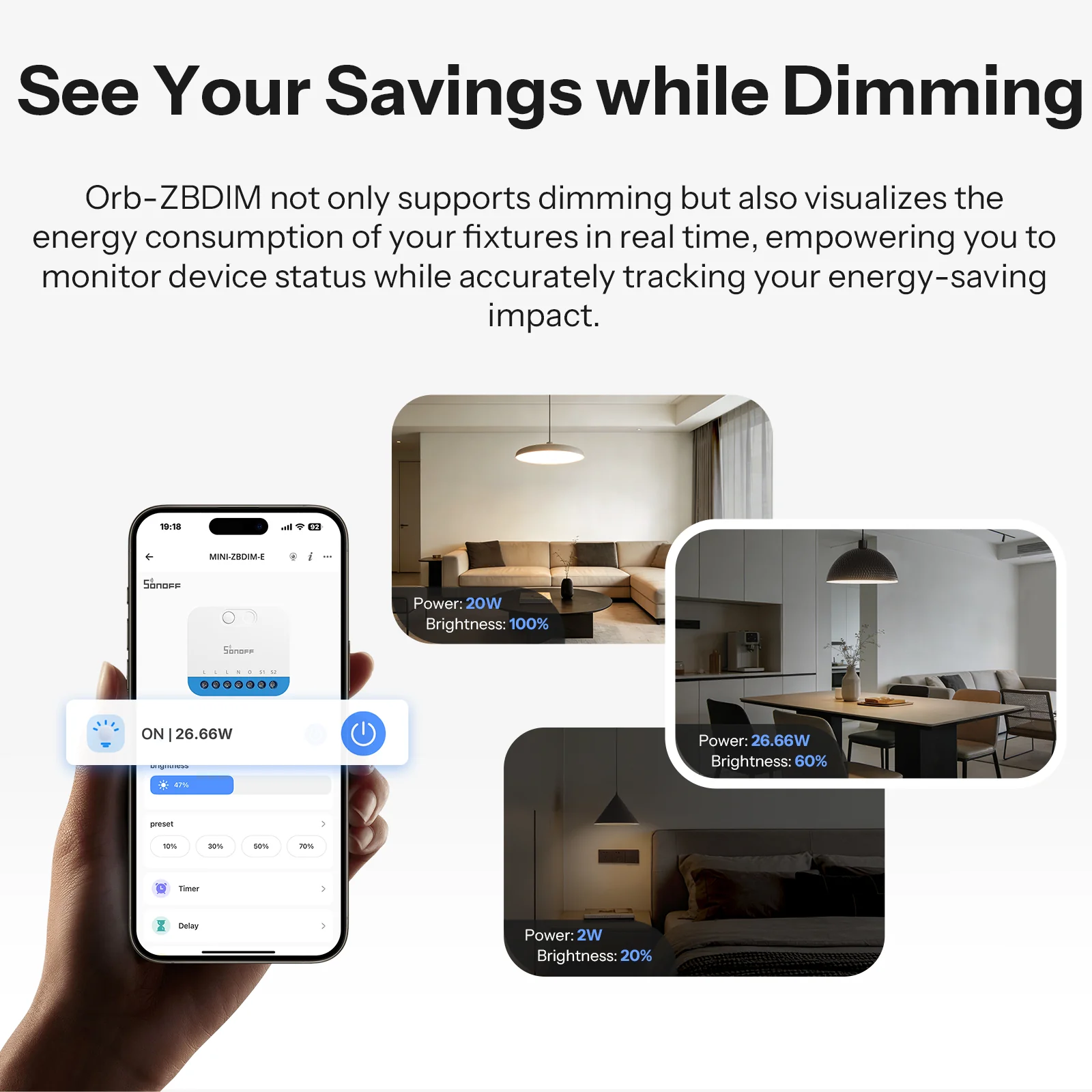 SONOFF Orb-ZBDIM Zigbee Dimmer Wall Switch | MINI-ZBDIM-E 6 SONOFF Orb-ZBDIM Zigbee Dimmer Wall Switch | MINI-ZBDIM-E